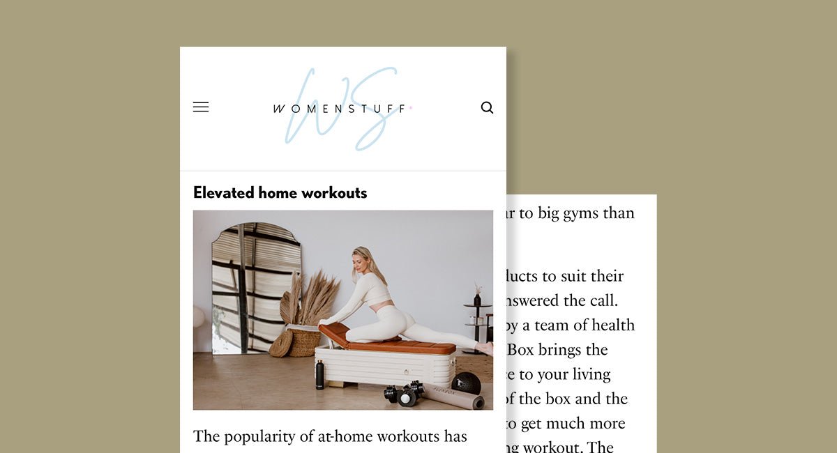 Women Stuff: Elevated home workouts